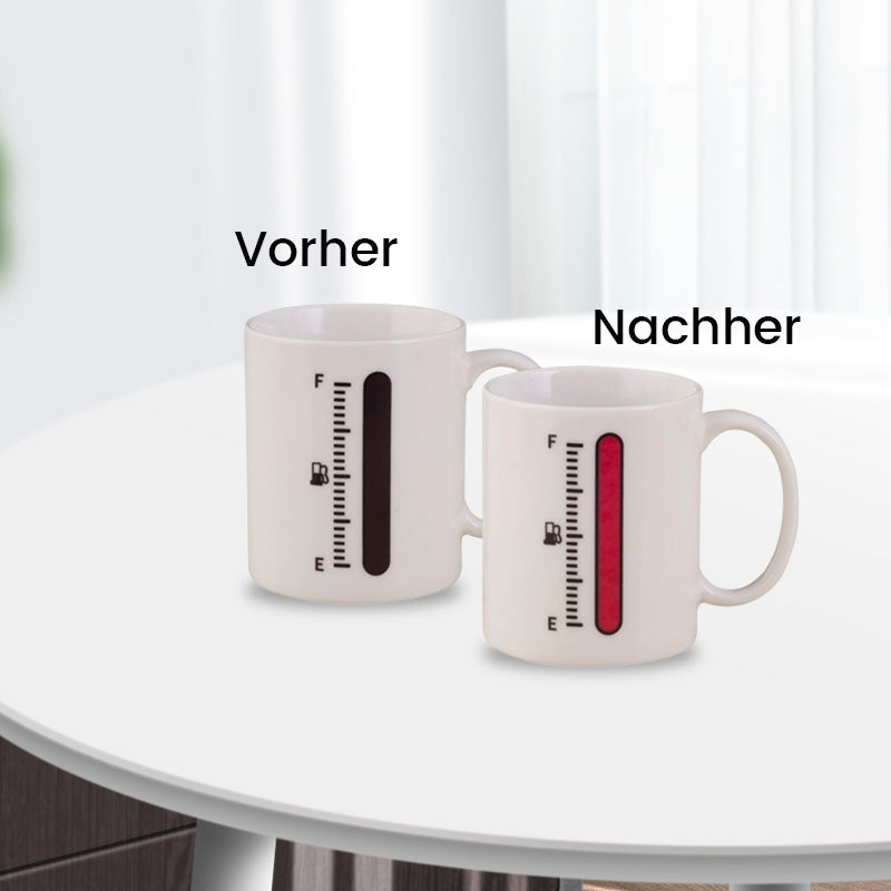 Kreative Keramiktasse mit Farbwechsel