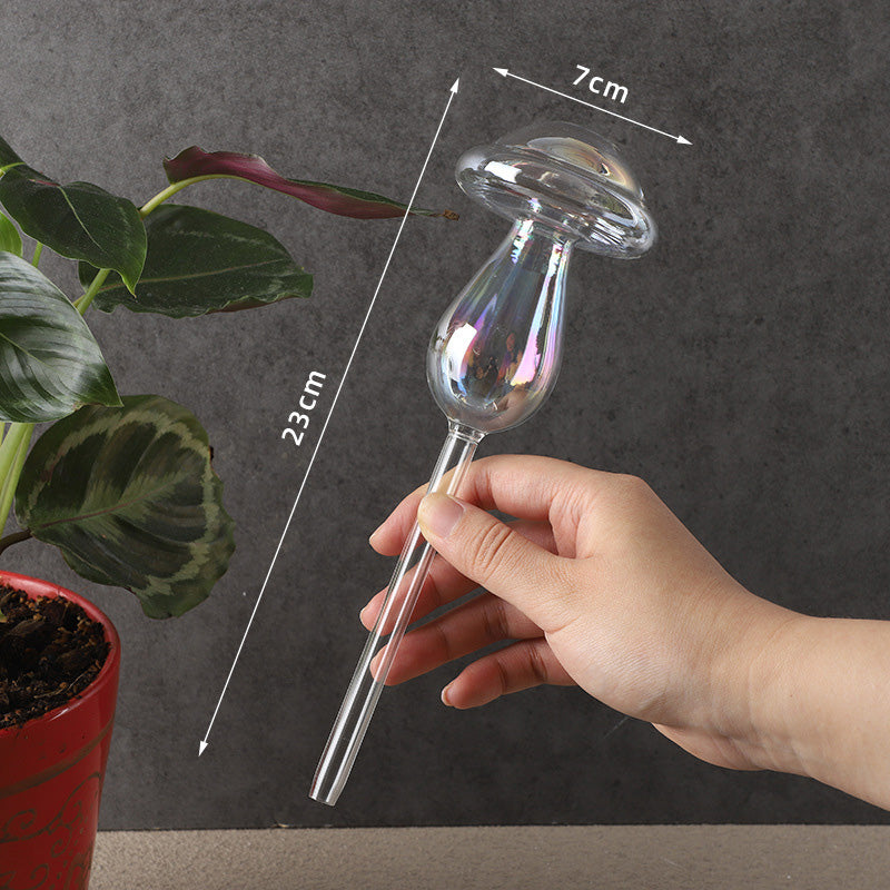 Farbenfrohe automatische Bewässerungsanlage aus Glas