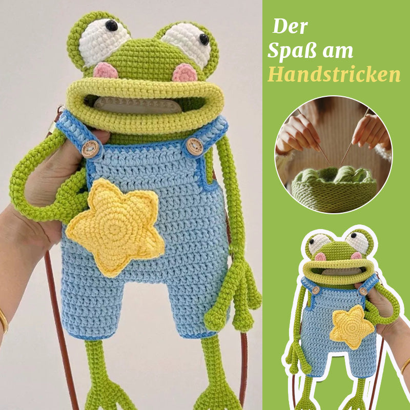 DIY Gehäkelte Umhängetasche Mit Großem Froschmaul