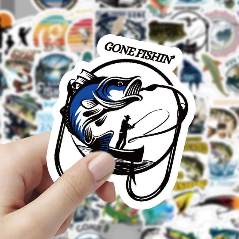 Trendiges Angel-Sticker-Set