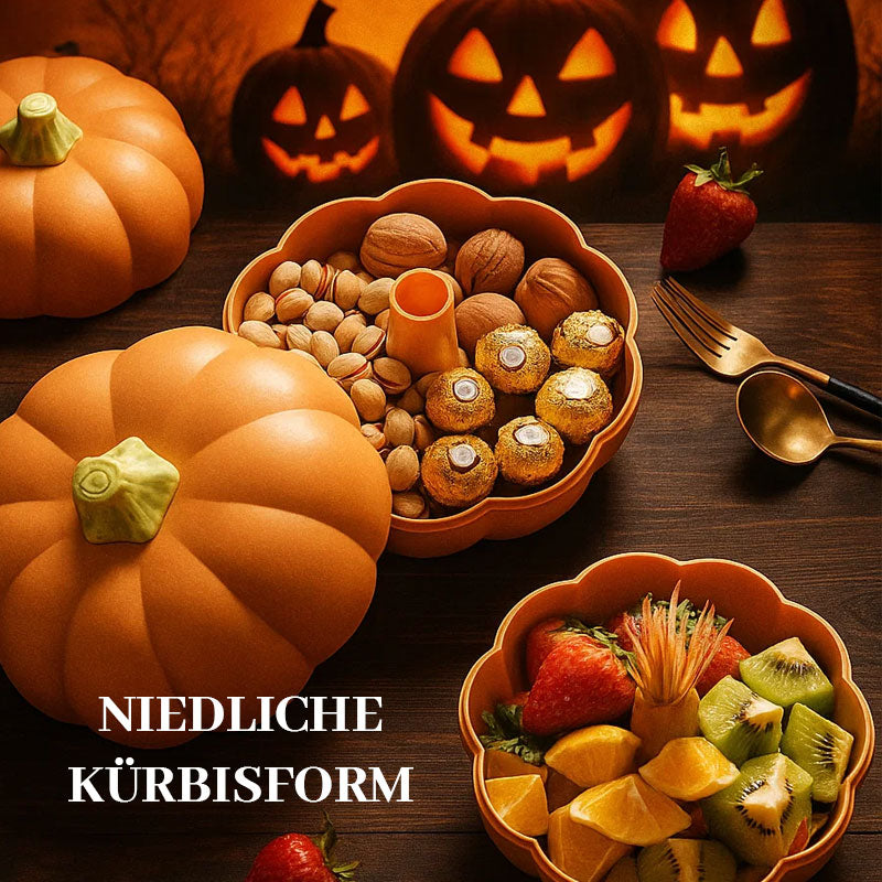 Kürbisförmiger Doppellagiger Obstteller