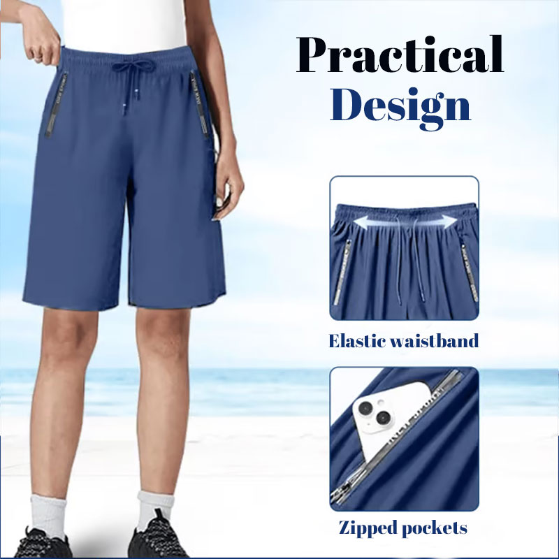 Schnell trocknende Stretch-Shorts aus Eisseide/Quick-drying ice silk stretch shorts