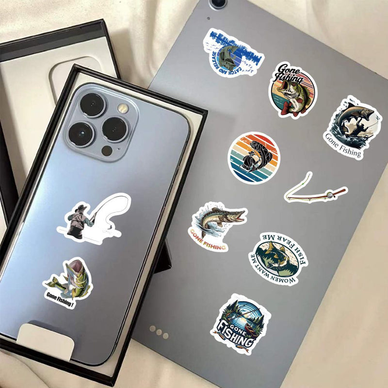 Trendiges Angel-Sticker-Set