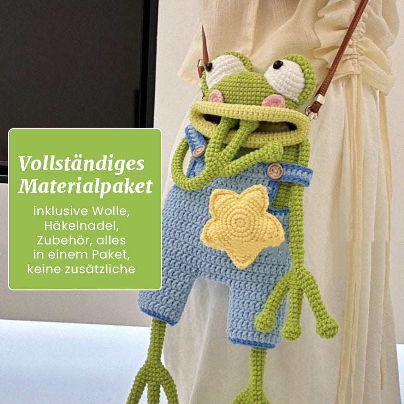 DIY Gehäkelte Umhängetasche Mit Großem Froschmaul