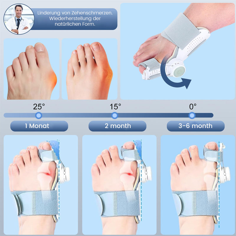 Ergonomische Hallux-valgus-Orthese