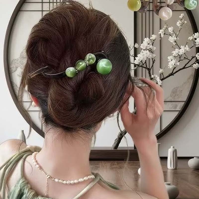 ✨ Elegant Pearl & Rhinestone Grab Clip