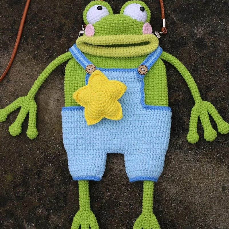 DIY Gehäkelte Umhängetasche Mit Großem Froschmaul
