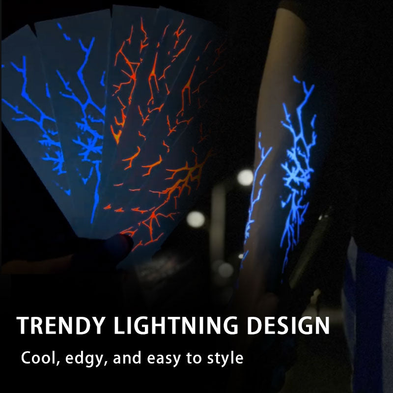 🔥 Lightning Glow-in-the-Dark Tattoo Stickers