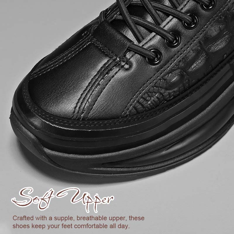 Vintage Crocodile Pattern Men's Shoes