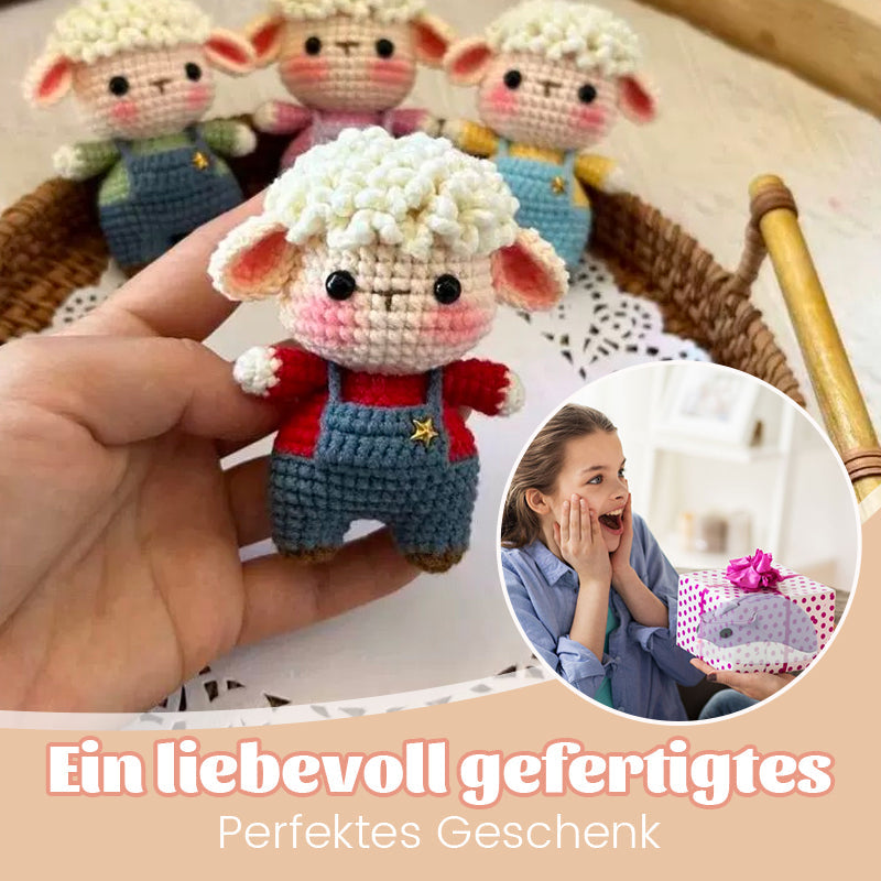 Niedliches Lammpuppen-Anhänger-Materialset