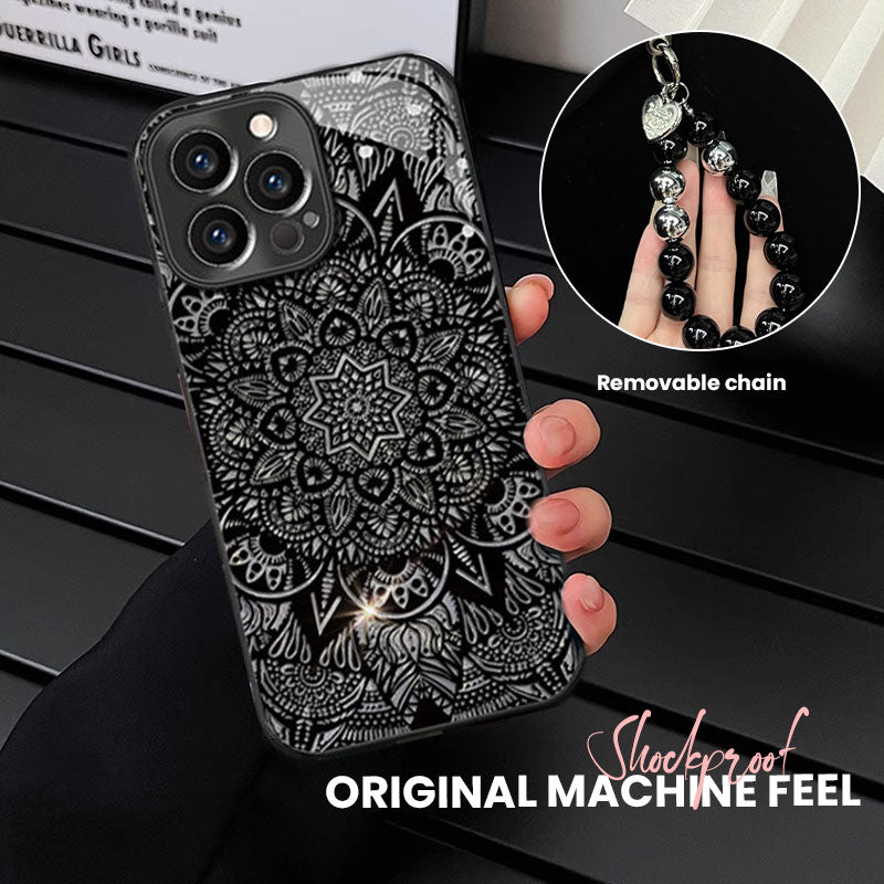 🖤 Dunkles Totem-Mandala-Ketten-Handyhülle