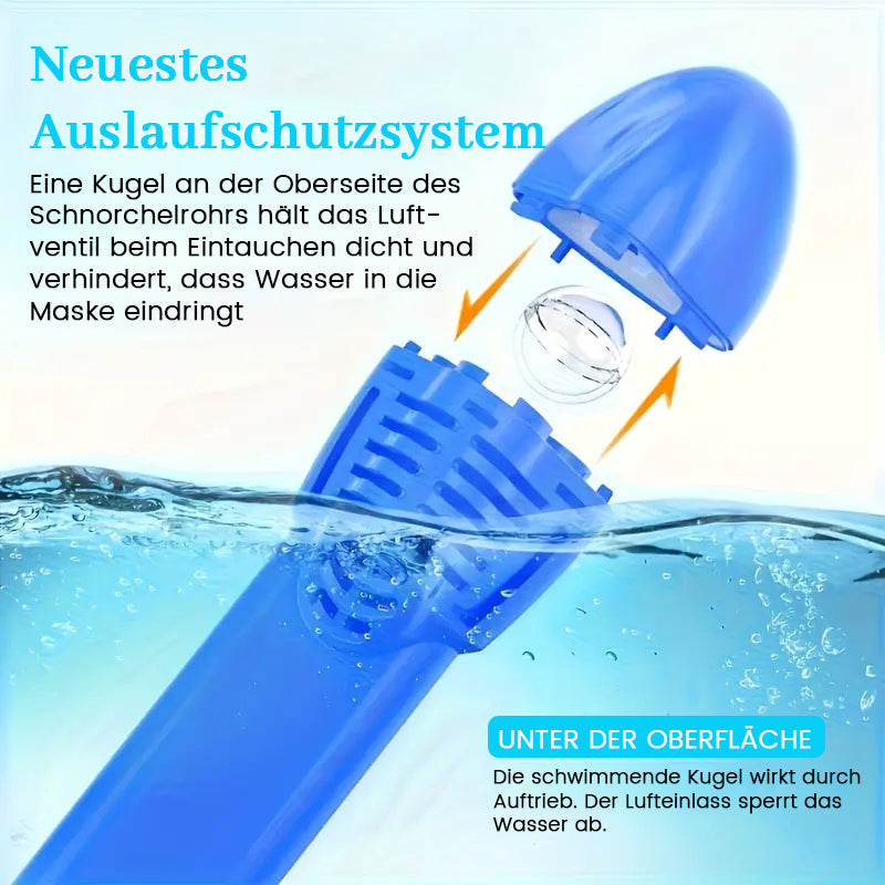Kinder-Vollgesichts-Schnorchelmaske mit Antibeschlag