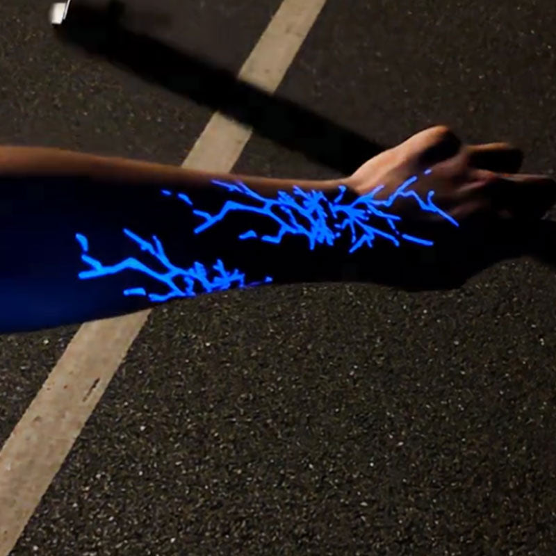 🔥 Lightning Glow-in-the-Dark Tattoo Stickers