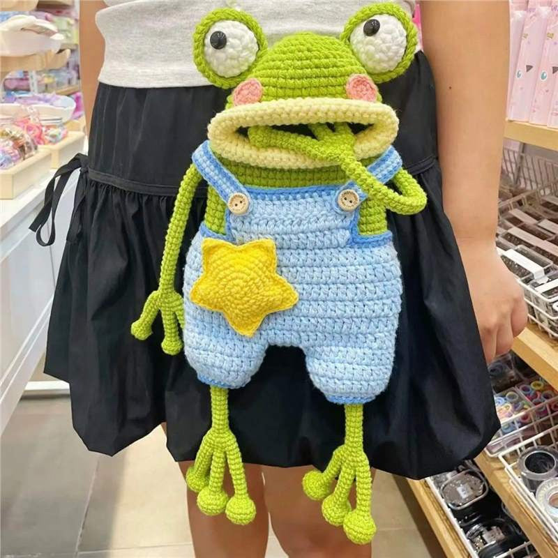 DIY Gehäkelte Umhängetasche Mit Großem Froschmaul
