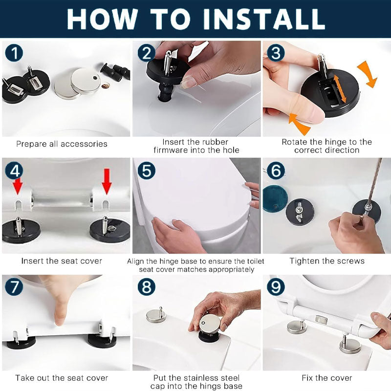 🚽 Toilet Seat Fixing Kit – Say Goodbye to Wobbly Seats!