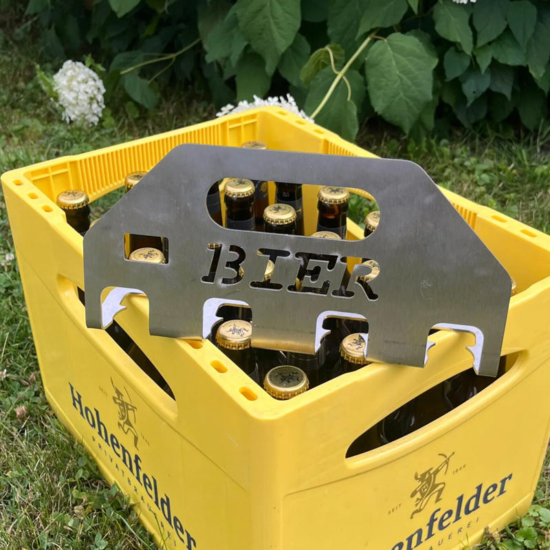 Der Quad-Bieröffner und -Träge