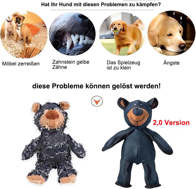 🏆️🎁2025 Neue bissfeste Bären für die Gesundheit von Hunden