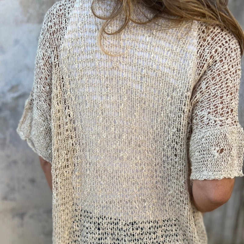 💐Frühlingsverkauf 2025 – 50 % Rabatt! 🔥 Einfarbiger, gestrickter Damen-Top mit Knopf