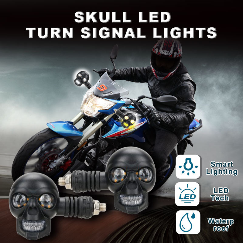 💀 Totenkopf-LED-Blinker