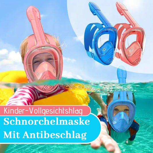 Kinder-Vollgesichts-Schnorchelmaske mit Antibeschlag