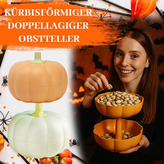 Kürbisförmiger Doppellagiger Obstteller