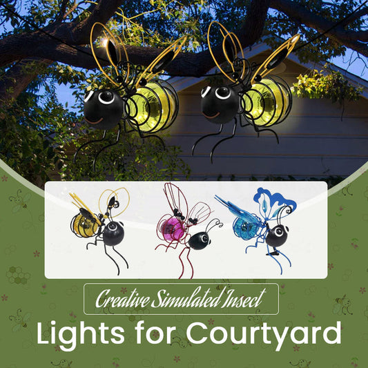 Creative Simulated Insect Lights for Courtyard