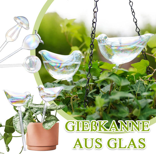 Farbenfrohe automatische Bewässerungsanlage aus Glas