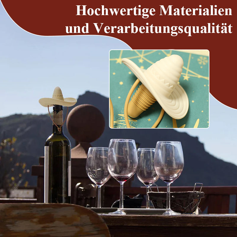 Weinverschluss In Form Eines Spitzen Cowboyhuts