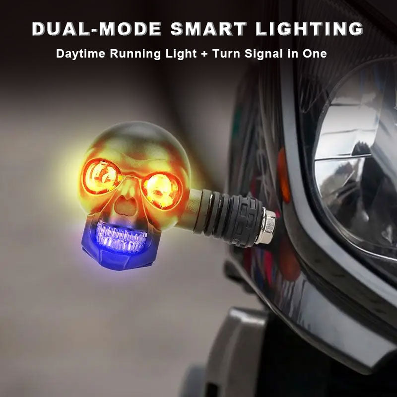 💀 Totenkopf-LED-Blinker