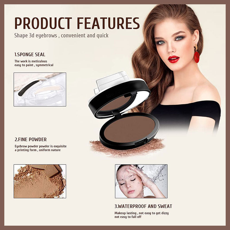 Stamp Eyebrow Powder wasserfest, schweißfest und wischfest/Stamp Eyebrow Powder wasserfest, schweißfest und wischfest