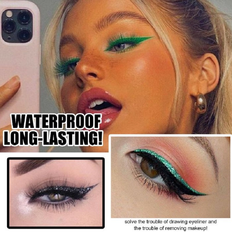 Wiederverwendbare Eyeliner und Wimpernaufkleber