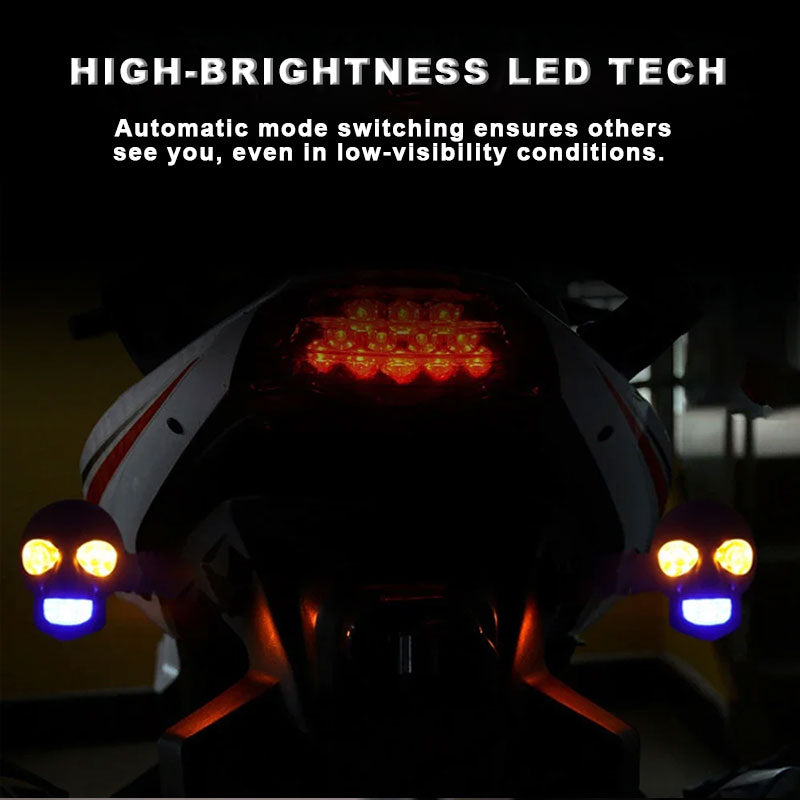💀 Totenkopf-LED-Blinker