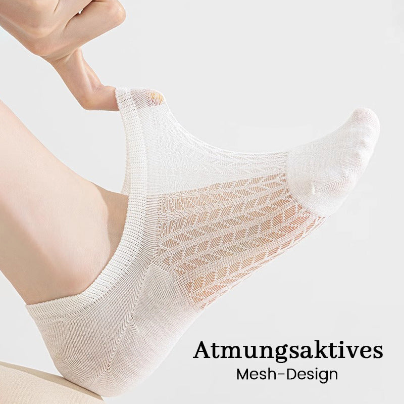 Deodorierende und atmungsaktive unsichtbare Bootssocken