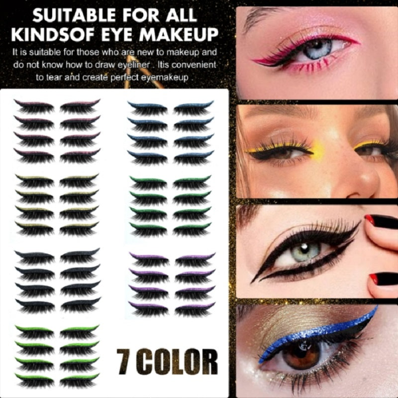Wiederverwendbare Eyeliner und Wimpernaufkleber