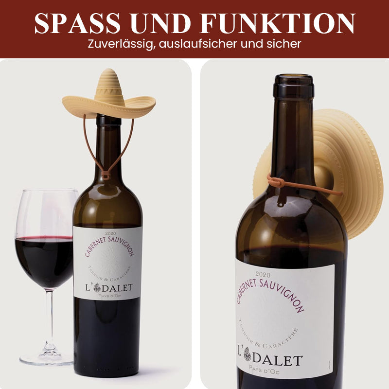 Weinverschluss In Form Eines Spitzen Cowboyhuts