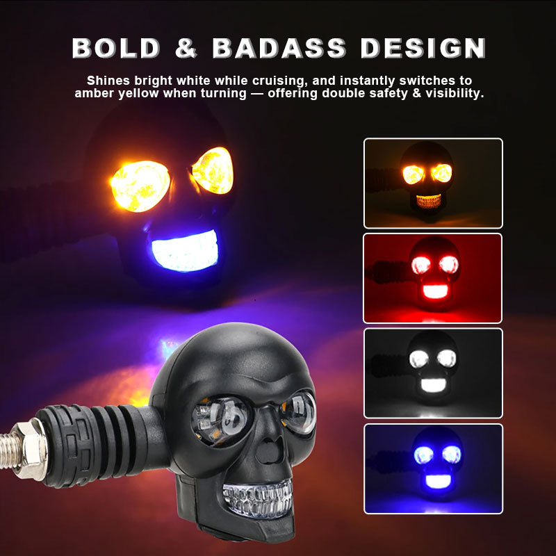 💀 Totenkopf-LED-Blinker