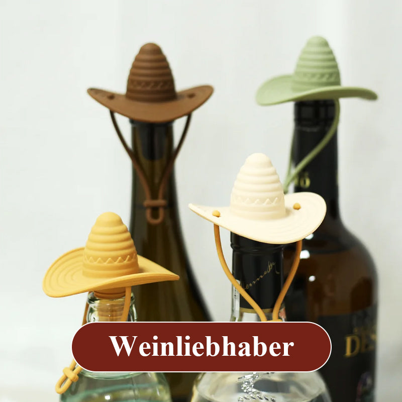 Weinverschluss In Form Eines Spitzen Cowboyhuts