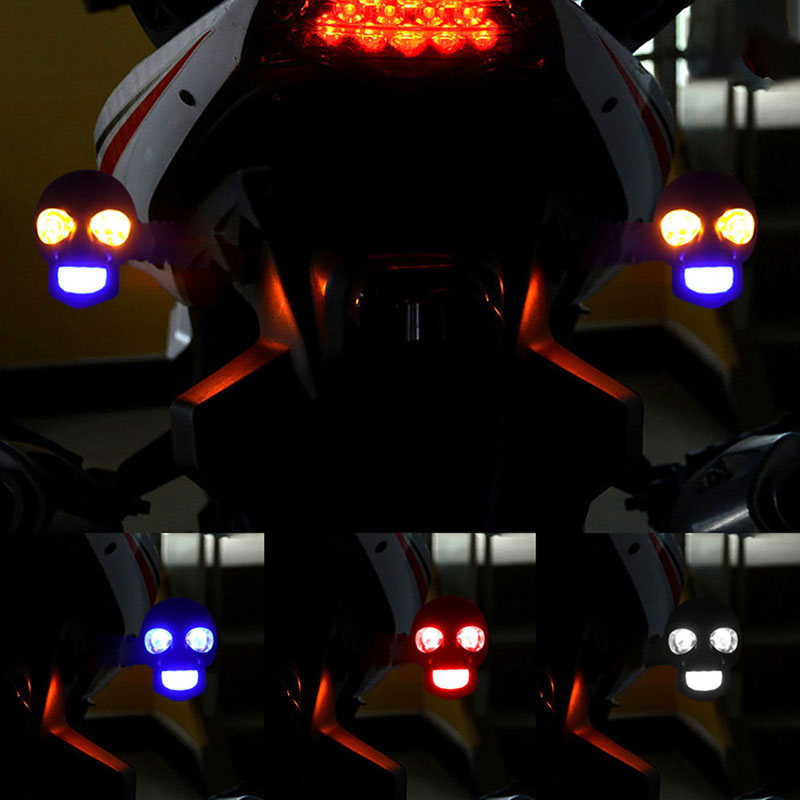 💀 Totenkopf-LED-Blinker