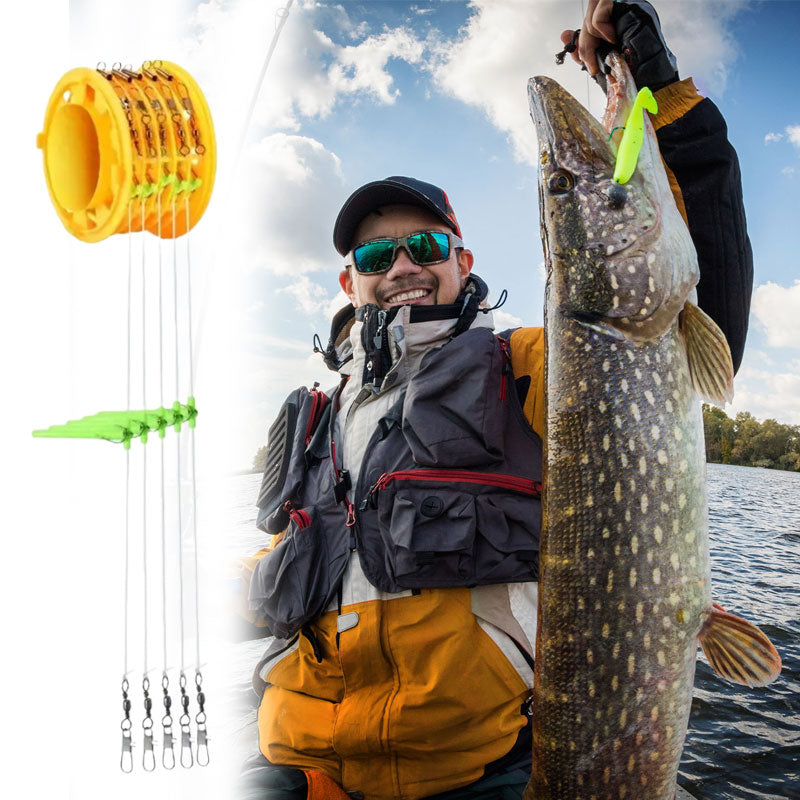 Lure casting rod 3 hooks fishing rig/Luya Köderwurfhaken-Set