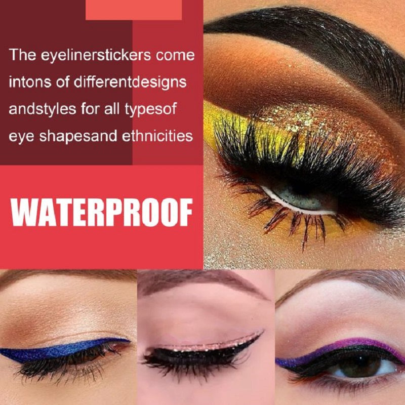 Wiederverwendbare Eyeliner und Wimpernaufkleber