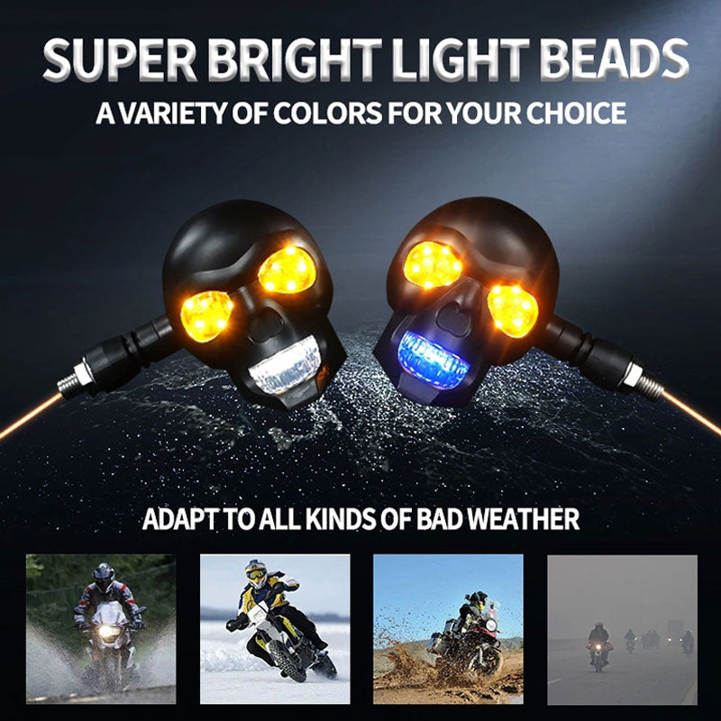 💀 Totenkopf-LED-Blinker