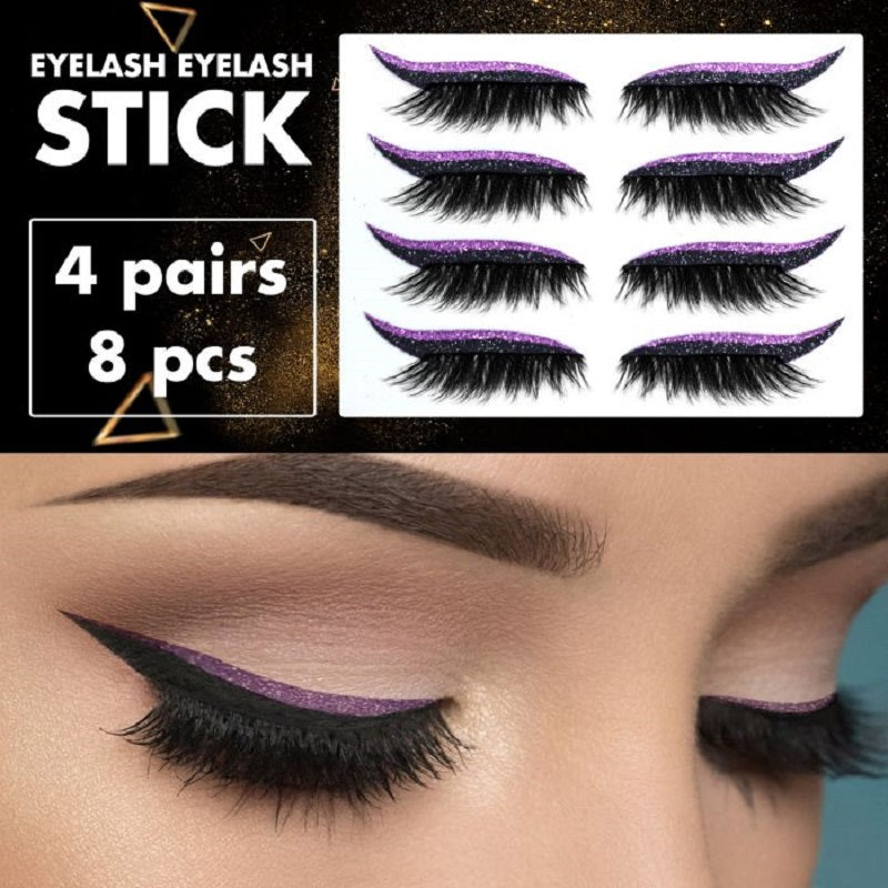 Wiederverwendbare Eyeliner und Wimpernaufkleber