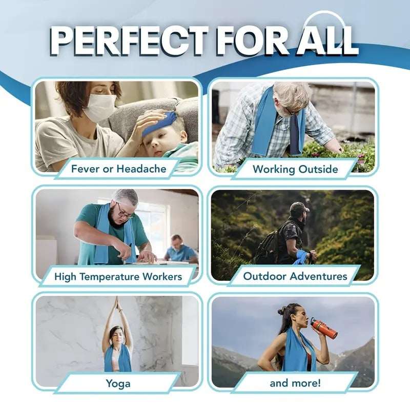 🔥Kaufen Sie 1 und erhalten Sie 1 gratis🔥 Kaltschweißhandtuch, das Sie jederzeit und überall verwenden können! Wiederverwendbar, weich, saugfähig, kühlend, tragbar/Cold Sweat Towel